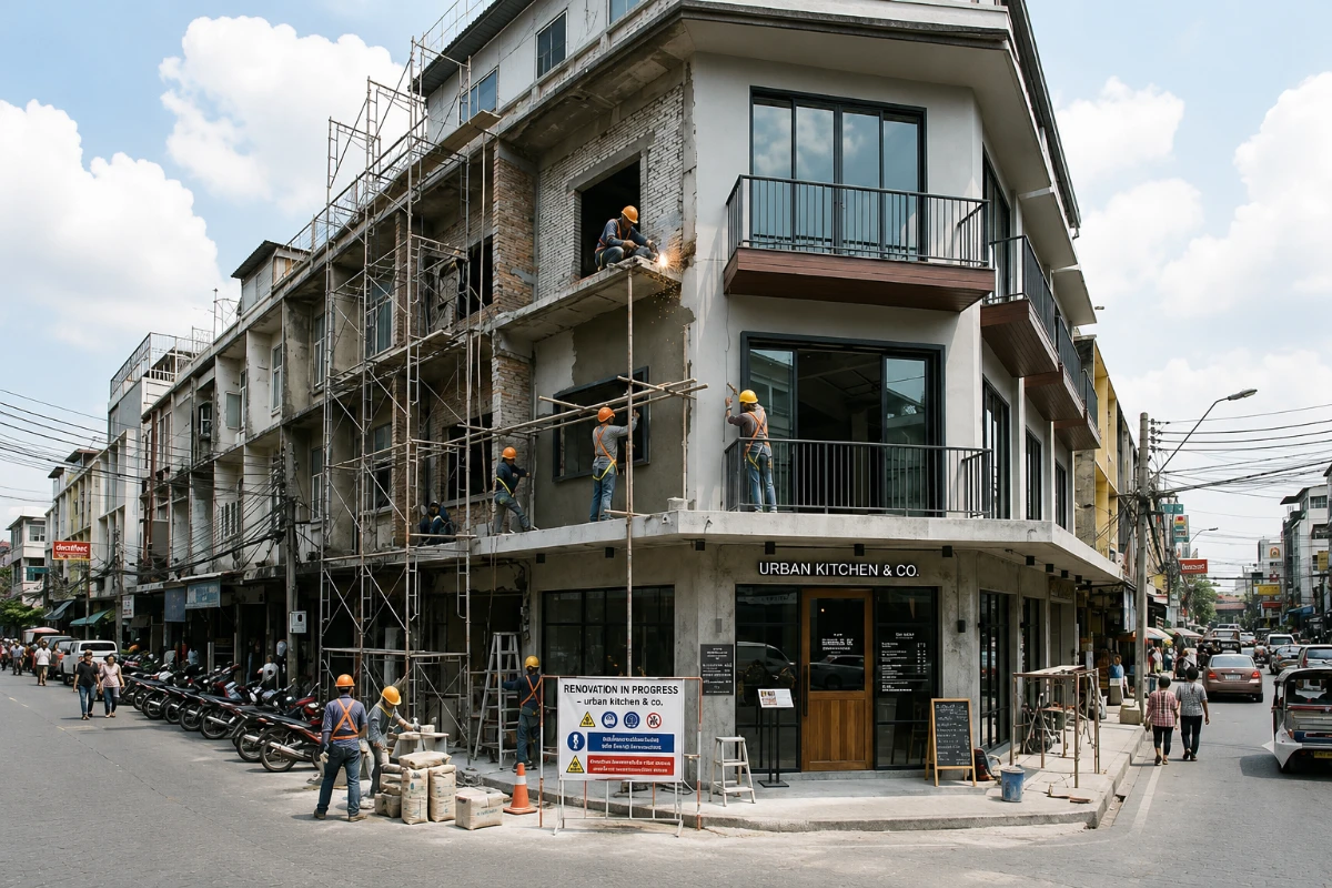 รีโนเวทอาคารพาณิชย์เพื่อเปิดร้านค้า ต้องเตรียมอะไรบ้าง? คู่มือครบก่อนเริ่มลงทุน